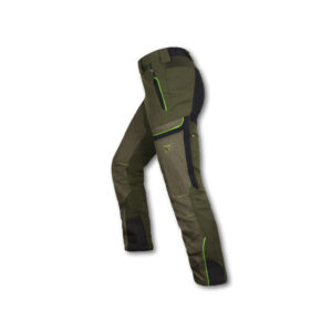 Pantalone tecnico Trabaldo Invictus impermeabile davanti in tessuto Titanial verde